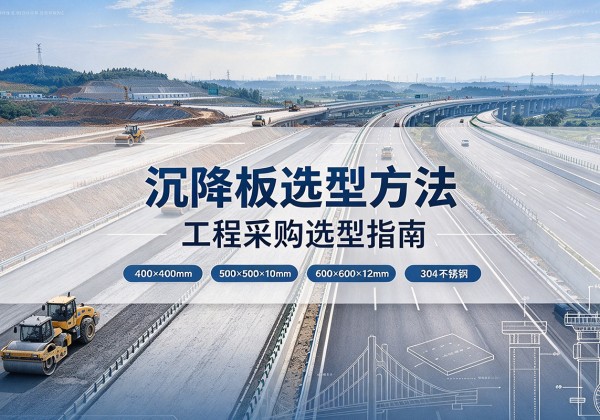 平和沉降板选择方法